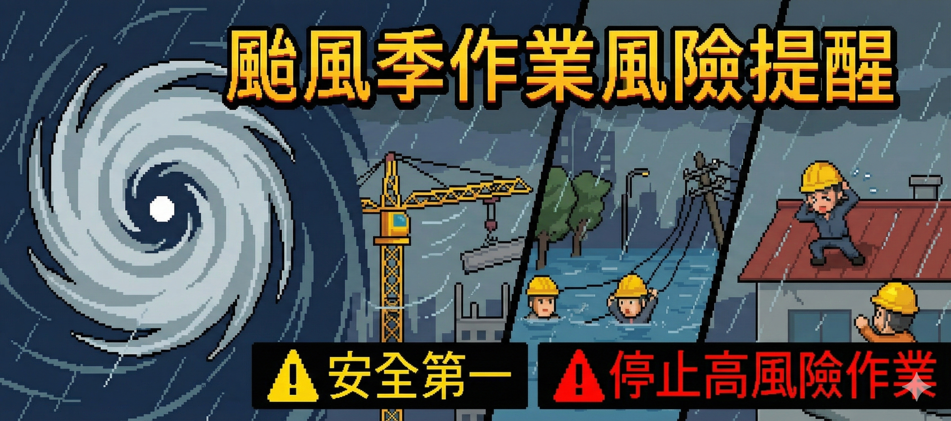 颱風季作業提醒